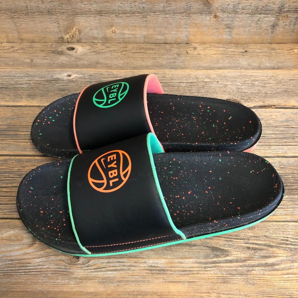 Nike Offcourt EYBL Slide 'What The?' Black Slipper Sandal, Size 10 DN3542-001 - Picture 4 of 7